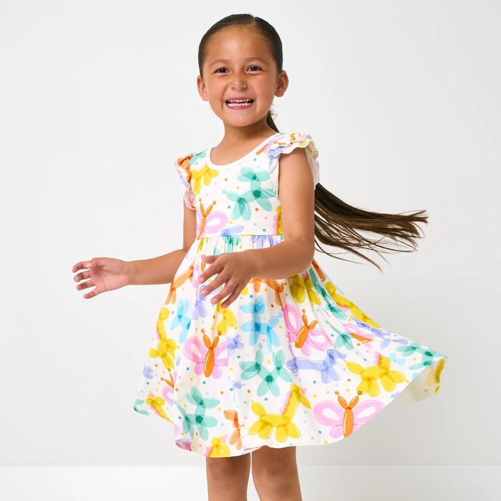 Balloon Bash Flutter Twirl Dress - 4T